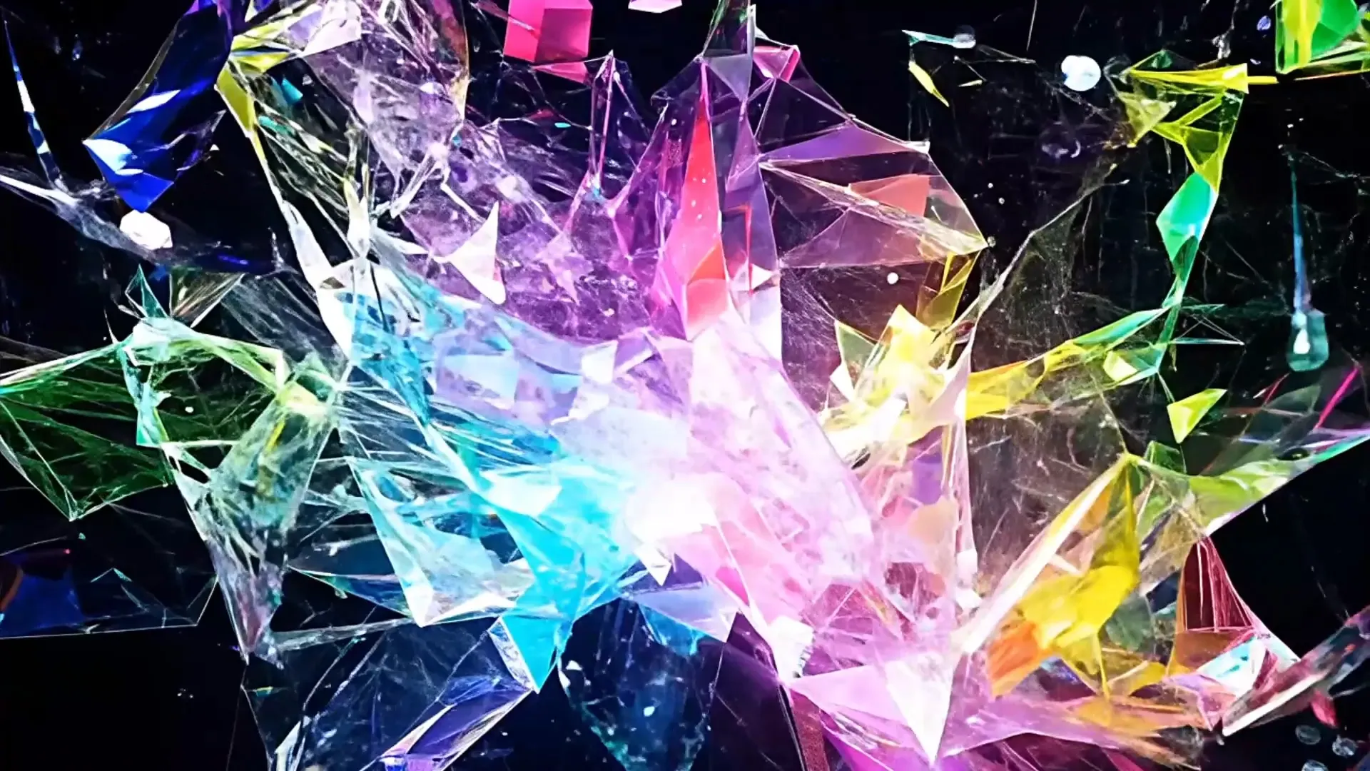 Colorful Shard Explosion Overlay for Logo Animation and Branding Videos